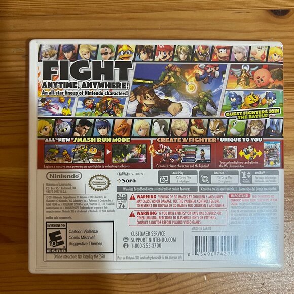 Super Smash Bros (Nintendo 3DS, 2014) Complete CIB With Manual AUTHENTIC Used Go - Picture 2 of 3